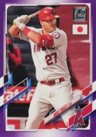 2021 Topps Japan Edition #220 Mike Trout Purple Baseball Card