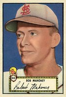 1952 Topps #58b Bob Mahoney Black Back Baseball Card