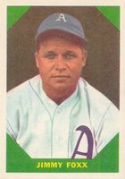 1960 Fleer Baseball Greats #53 Jimmy Foxx Correct spell Jimmie Baseball Card