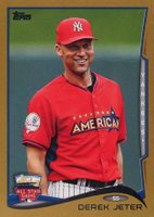 2014 Topps Update #US2 Derek Jeter Gold Baseball Card