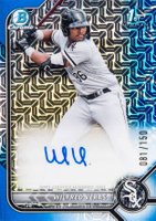 2022 Bowman Chrome Prospect Autographs #CPAWV Wilfred Veras Hta Choice Refractor Baseball Card