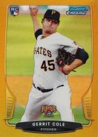 2013 Bowman Chrome Mini  #316 Gerrit Cole Gold Refractor Baseball Card
