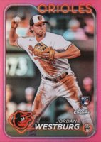 2024 Topps Chrome #277 Jordan Westburg Pink Refractor Baseball Card