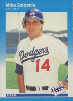 1987 Fleer #454 Mike Scioscia Baseball Card