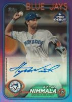 2024 Topps Pro Debut #PD144 Arjun Nimmala Autograph-Purple Foil Baseball Card