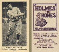 1916 Holmes for Homes Bread #184 Hans Wagner Baseball Card