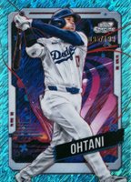 2024 Topps Chrome Cosmic #196 Shohei Ohtani Aqua Equinox Refractor Baseball Card