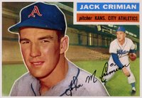 1956 Topps #319 Jack Crimian Baseball Card