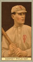 1912 Brown Backgrounds Broadleaf #49 Tom Downey Baseball Card