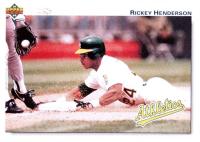 1992 Upper Deck #155 Rickey Henderson Gold Hologram Baseball Card