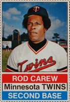 1976 Hostess #33 Rod Carew Hand Cut Baseball Card