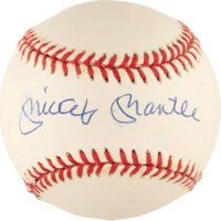 1999 Hall of Fame Autographs # Mickey Mantle Ball Baseball Card