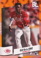 2024 Topps Big League #51 Elly de La Cruz Electric Orange Baseball Card