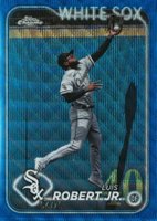 2024 Topps Chrome #86 Luis Robert Jr. Blue Wave Baseball Card
