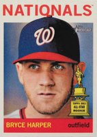 2013 Topps Heritage  #440 Bryce Harper Portrait, With Hat Baseball Card