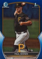 2023 Bowman Draft #BDC14 Paul Skenes Chrome-Blue Baseball Card