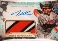 2023 Topps Inception Inception Autograph Patch #IAPARU Adley Rutschman Aqua Baseball Card