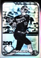 2024 Topps Chrome #28 Ronny Mauricio Negative Refractor Baseball Card