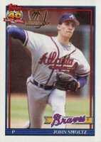 1991 Topps Desert Shield #157 John Smoltz Baseball Card