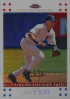 2007 Topps Chrome #260 Derek Jeter White Refractor Baseball Card