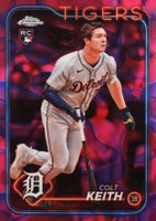 2024 Topps Chrome Update #USC8 Colt Keith Magenta/Purple Lava Lamp Baseball Card