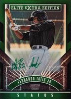 2015 Panini Elite Extra Edition #175 Fernando Tatis Jr. Emerald Status Die-Cut Signature Baseball Card
