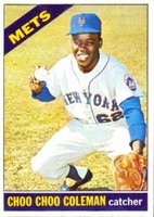 1966 Topps #561 Choo Choo Coleman Short Print Baseball Card