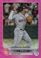 2022 Topps Chrome Update #USC126 Jeremy Pena Pink Wave Baseball Card