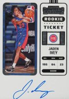 2022 Panini Contenders #101 Jaden Ivey Autograph Basketball Card