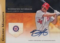 2012 Topps Golden Moments Autograph #GMABH Bryce Harper Baseball Card