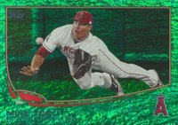 2013 Topps #536 Mike Trout Emerald Baseball Card