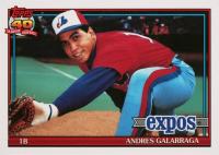 1991 Topps Tiffany #610 Andres Galarraga Baseball Card