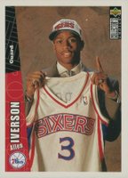 1996 Collector's Choice #301 Allen Iverson Basketball Card