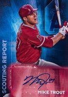 2016 Topps Scouting Report Autographs #MT Mike Trout Baseball Card