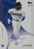 2020 Topps on Demand MLB Rookie Progression #14B-A Kyle Lewis Autograph-Blue Baseball Card