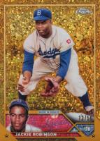 2023 Topps Gilded Collection #60 Jackie Robinson Mini Diamond Gold Etch Baseball Card