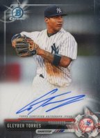 2017 Bowman Prospects Autographs #GT Gleyber Torres Chrome Baseball Card