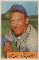 1954 Bowman #62 Enos Slaughter Baseball Card