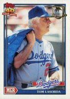 1991 Topps Desert Shield #789 Tom Lasorda Baseball Card