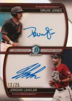 2023 Bowman Dual Prospect Autographs #DBPAJL Druw Jones/Jordan Lawlar Baseball Card