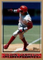 1998 Topps #10 Deion Sanders Baseball Card