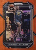 2022 Panini Prizm #254 Bennedict Mathurin Orange Prizm Basketball Card