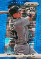 2013 Panini Prizm #200 Chipper Jones Blue Pulsar Baseball Card