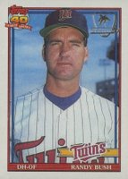 1991 Topps Desert Shield #124 Randy Bush Baseball Card