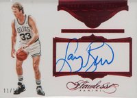 2015 Panini Flawless Super Signatures #SS-LB Larry Bird Ruby Basketball Card