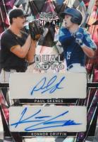 2024 Leaf Metal Dual Autographs #DA23 Konnor Griffin/Paul Skenes Galaxy Crystal 1/1 Baseball Card