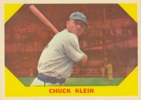 1960 Fleer Baseball Greats #30 Chuck Klein Baseball Card