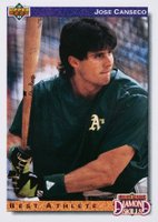 1992 Upper Deck #649 Jose Canseco Gold Hologram Baseball Card
