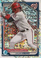 2024 Bowman Chrome Prospects #BCP23 Dylan Crews Speckle Refractor Baseball Card