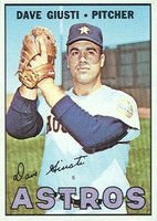 1967 Topps #318 Dave Giusti Baseball Card